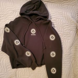 Hollister Cropped Sunshine hoodie Sz S Small